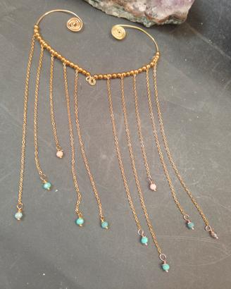 orecchini ear cuff vetro ottine