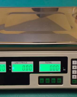 Bilancia digitale portata 30 kg ricaricabile