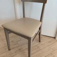 4 sedie moderne modello monaco grigio