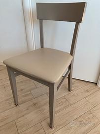 4 sedie moderne modello monaco grigio