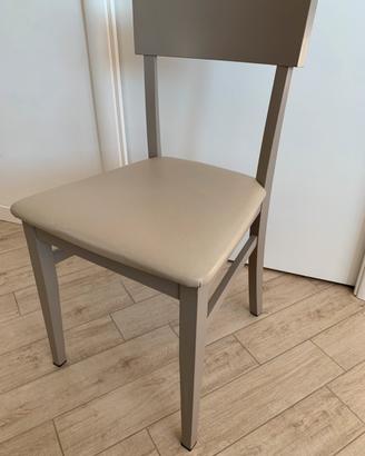 4 sedie moderne modello monaco grigio