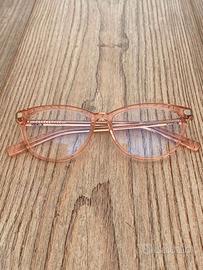 Occhiali rosa computer/schermo anti luce blue