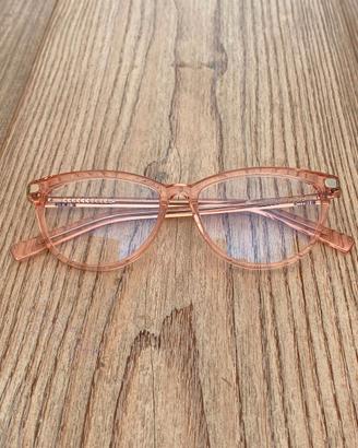 Occhiali rosa computer/schermo anti luce blue