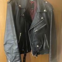 Giubbotto chiodo in vera pelle