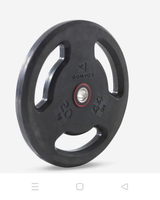 Dischi gommati palestra Decathlon 