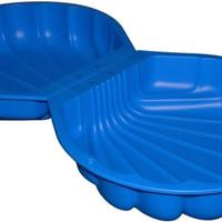 Sabbiera a Conchiglia Blu per Bimbi