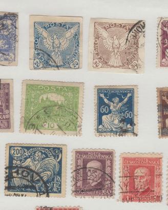 80 Francobolli Cecoslovacchia 1918/1955 in busta