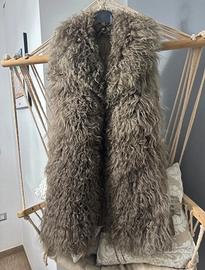 Gilet  donna Gil Santucci pelliccia e lana