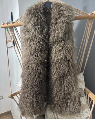 Gilet  donna Gil Santucci pelliccia e lana