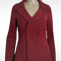 Giacca doppiopetto donna  rosso bordo’ benetton S