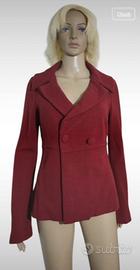 Giacca doppiopetto donna  rosso bordo’ benetton S