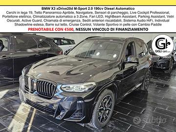 BMW x3 XDrive20d M-Sport C19" TETTO Navi CAM LED