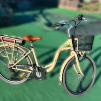 City E-Bike iVel Smart 26" Beige Batteria Litio LG