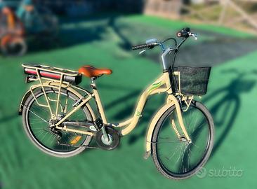City E-Bike iVel Smart 26" Beige Batteria Litio LG
