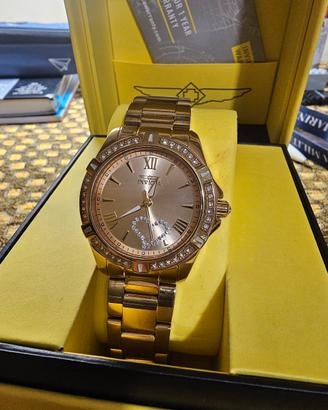 orologio Invicta oro e Swarovski
