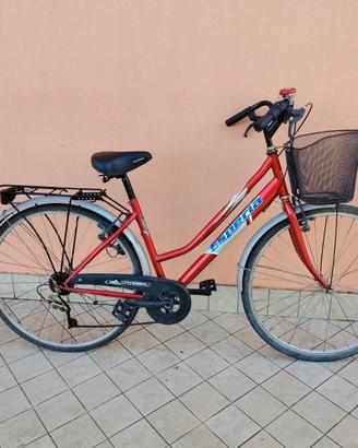 City bike donna da 28 Esperia  rossa 6 v meccanica