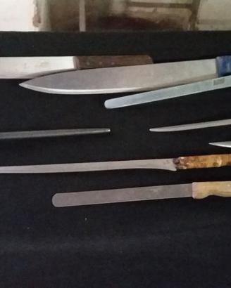 Coltelli da macellaio salumiere e affilacoltelli