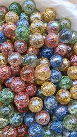 500 biglie di vetro 1.6cm vintage anni 70 80 90 