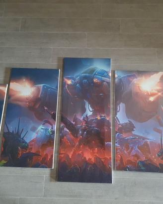 Quadro Set Tele Starcraft 2
