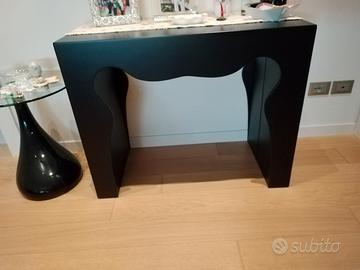consolle ingresso laccato nero