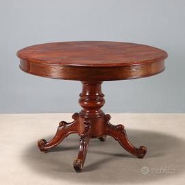 Tavolo Allungabile in Rovere e Pioppo Tinto Noce