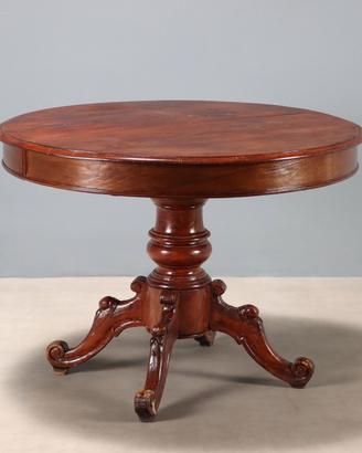 Tavolo Allungabile in Rovere e Pioppo Tinto Noce