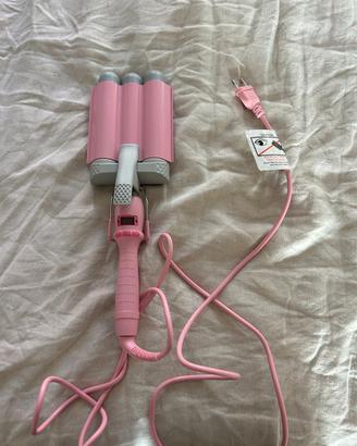 Ferro per capelli Mermaid Hair, colore rosa. Nuovo