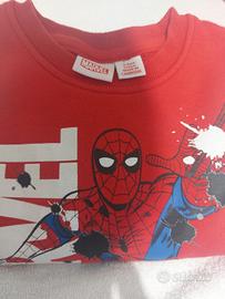Felpa bambino rossa spiderman 