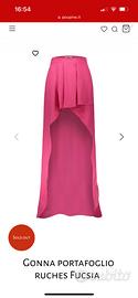 Gonna lunga corta Poupine fucsia Xs nuova