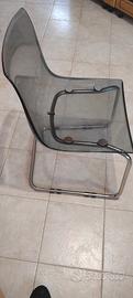 4 sedie IKEA trasparenti fumé
