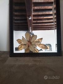 Specchio Vintage con disegni floreale 