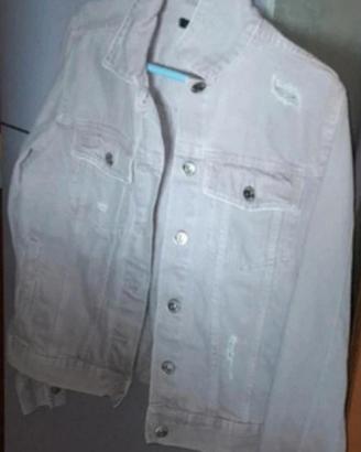 Giacchetta di jeans lilla