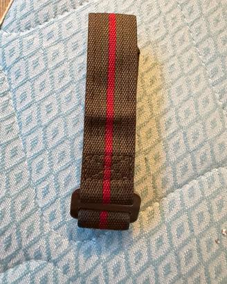 Cinturino verde con banda rossa tudor fxd