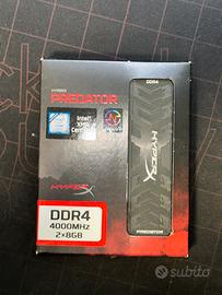 RAM DDR4 4000MHZ HYPERX PREDATOR