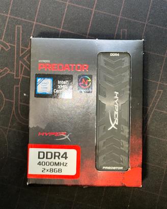 RAM DDR4 4000MHZ HYPERX PREDATOR
