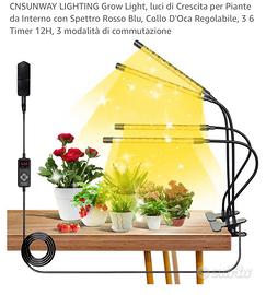 Luci piante crescita