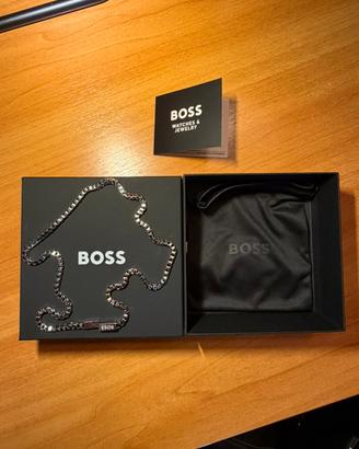Collana BOSS in acciaio orginale con scatola