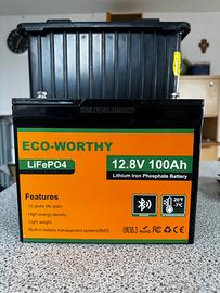 Battera 100Ah e caricabatterie 20A