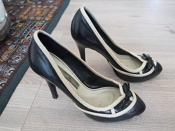 Scarpe Zara Woman Collection, panna e nere, n.36