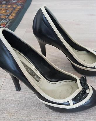 Scarpe Zara Woman Collection, panna e nere, n.36