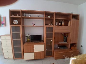 parete soggiorno e 2 divani