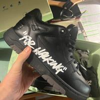 Scarpe off white out off office nere e bianche 45
