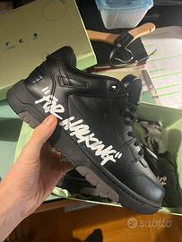 Scarpe off white out off office nere e bianche 45