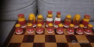 Scacchiera anni 80' "Matrioska"