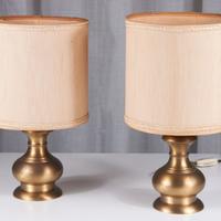 Coppia abat-jour vintage anni ’60 in ottone. MCM