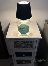 Lampada con bottiglia gin Muma LED wireless