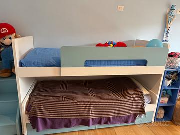 Letti a castello con contenitori