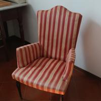 Poltrona vintage a righe