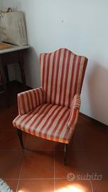 Poltrona vintage a righe