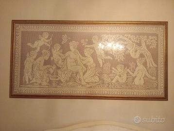QUADRI UNCINETTO LAVORATI A MANO